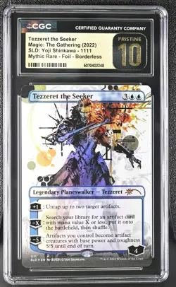 TEZZERET THE SEEKER Secret Lair Foil Mythic CGC Pristine 10 MTG [Nostalgium] - Image 1