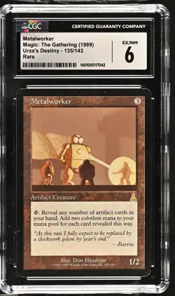 METALWORKER Urza's Destiny Rare Reserved List CGC 6 MTG [Nostalgium] - Image 1