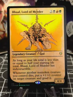 FOIL - Bhaal, Lord of Murder 416 Showcase Foil Rare Baldur's Gate MTG Near Mint - Image 1