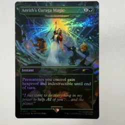 Magic The Gathering Mtg Foil Aerith’s Curaga Magic Final Fantasy Secret Lair - Image 1