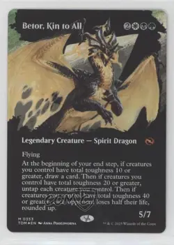 Betor Kin to All (Borderless) Foil Magic: Tarkir: Dragonsrm TDM #0353 - Image 1