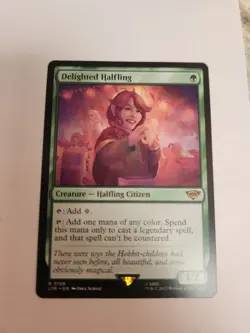MTG Delighted Halfling | Universes Beyond: The Lord of the Rings | NM/Mint - Image 1