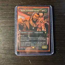 Barret, Avalanche Leader 472 Borderless Chocobo Track Foil Final Fantasy MTG NM - Image 1