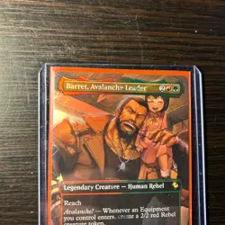 Barret, Avalanche Leader 472 Borderless Chocobo Track Foil Final Fantasy MTG NM - Image 3