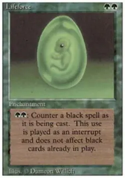 MTG - Lifeforce - 3rd Edition (Revised) - NM, English Magic FLAT RATE SHIP - Image 1