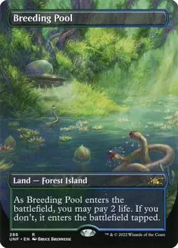 [MTG] Breeding Pool (Foil) (Borderless) (286) (UNF) NM - Image 1