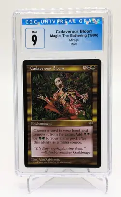 1996 Magic the Gathering CADAVEROUS BLOOM - Mirage Rare CGC 9 Mint - Image 1