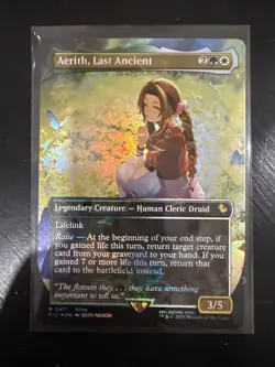 Aerith, Last Ancient (Borderless) (Chocobo Track Foil) MTG Magic Final Fantasy - Image 1