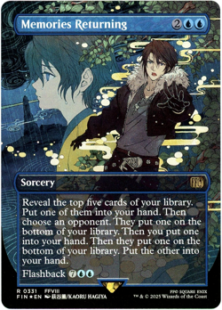 Memories Returning (Borderless) Foil - 0331 - Final Fantasy MTG - SHIPS NOW - Image 1