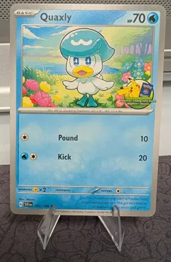Pokemon Beginner's Session Quaxly 052/198 Asia Exclusive Stamped SV Base Set NM - Image 1