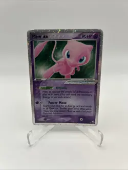 Heavy Played - 88/95 Mew ex Legend Maker Pokemon TCG Original Holo Ultra Rare - Image 1