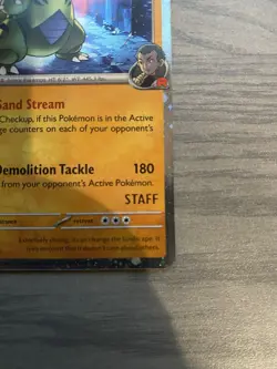 Pokemon Destined Rivals Prerelease Staff Promo Team Rocket’s Tyranitar - Image 2