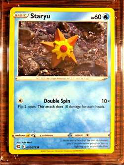Staryu Regular Common #030 - CGC NEAR MINT+ 7.5 - Brilliant Stars - Pokemon TCG - Image 2