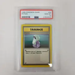 Pokemon 1999 Shadowless Base Set Potion Trainer 94/102 - PSA 10 - Image 1
