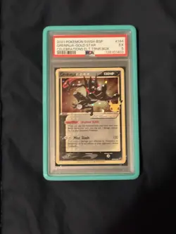 Pokemon TCG Greninja Gold Star Swsh144 Celebrations Blackstar Promo PSA 5 - Image 1