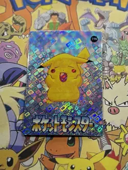 Pokemon Vintage Pocket Monsters Vending HOLO Prism Sticker 1999 Bandai Nintendo - Image 3
