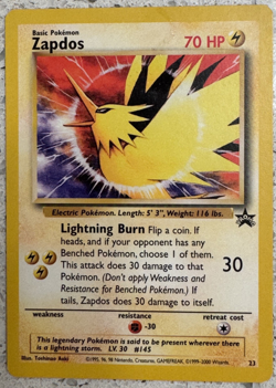 Rare Pokemon 2000 Promo ZAPDOS #23 Factory Sealed New - Image 1
