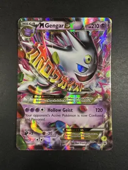 DMG See Pics Pokemon TCG Mega M Gengar EX XY166 Black Star Promo Ultra Rare - Image 5