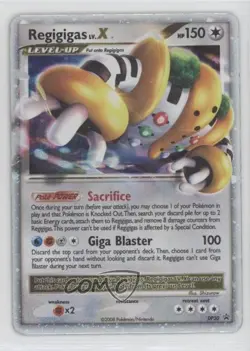 Regigigas Lv X Holo Pokemon Diamond & Pearl Black Star Promo #DP30 2007 - Image 1