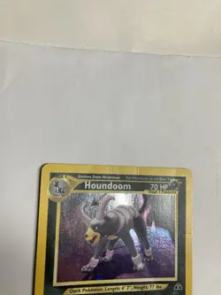 Pokemon TCG Houndoom 4/75 Neo Discovery Unlimited Holo Rare HP w/Holo Swirl - Image 5