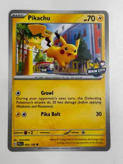 2023 Pokemon Rain City Showcase Pikachu #62/193 Promo - Image 1
