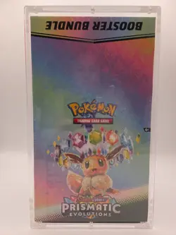Pokemon SV8.5 Prismatic Evolutions sealed Booster Bundle Display W/Acrylic AD14 - Image 1