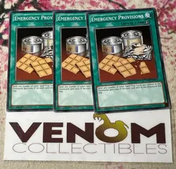 3x (M/NM) - *EURO* Emergency Provisions - SDPD-EN031 - Common 1st Edition YuGiOh - Image 1
