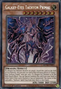 Galaxy-Eyes Tachyon Primal 1st Ed Secret Rare MZTM-EN011 Yu-Gi-Oh! - Image 1