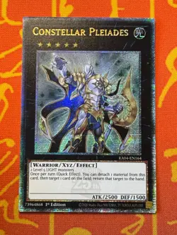 YUGIOH CONSTELLAR PLEIADES QUARTER CENTURY SECRET RARE NM RA04-EN164 - Image 1