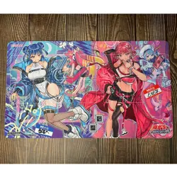 Yu-Gi-Oh! Evil Twins Ki-sikil and Lil-la Glasses TCG OCG Custom Playmat Desk Mat - Image 1