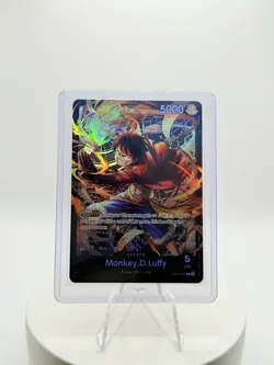 Monkey.D.Luffy - ST14-001 - Leader - Foil - NM - English - One Piece Card Game - Image 1