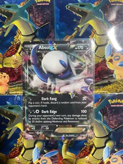 Absol EX XY62 Black Star Promo Holo Pokemon TCG Card Ultra Rare LP - Image 1