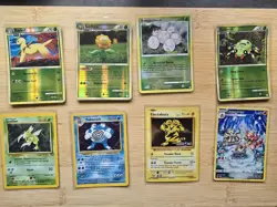 Pokemon Card Lot of 8 Cards - Scyther, Poliwrath, Electabuzz - Image 1