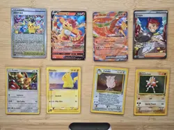 Pokemon Card Lot of 8 Cards - Hitmonchan, Clefable, Pikachu, Eevee, Ho Oh - Image 1