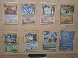 Pokemon Card Lot of 8 Cards Ninetails, Machamp,wifflytuff - Image 1
