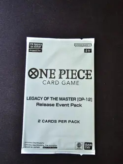 Legacy of the Master OP12 Release Event Pack Stamped - One Piece Card Eng Sealed - Image 1