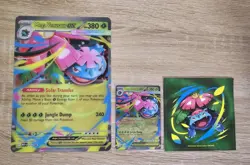 Mega Venusaur ex MEP 013 Promo, Jumbo Card, and Sticker - Image 1