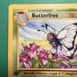 Pokemon TCG Jungle Butterfree Card 33/64 Regular 1st Edition Uncommon NM - Image 2