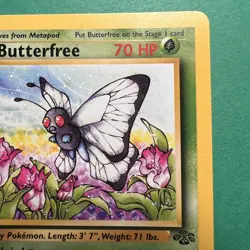 Pokemon TCG Jungle Butterfree Card 33/64 Regular 1st Edition Uncommon NM - Image 3