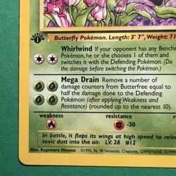 Pokemon TCG Jungle Butterfree Card 33/64 Regular 1st Edition Uncommon NM - Image 4