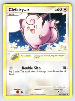 Clefairy 83/132 2007 Secret Wonders Pokemon Card TCG Nintendo Common - Lp - Image 1