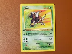 Pinsir 25/64 1st Edition Jungle Non Holo Vintage Pokemon Card Lp - Image 1