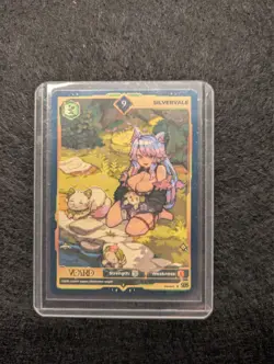VCard TCG | Silvervale promo card | 9 Non-holo | Gamer Supps | VTuber - Image 1