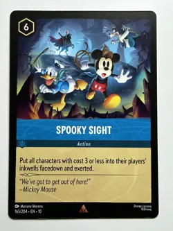 Spooky Sight Whispers in the Well 165/204 NM Lorcana Card - Image 1