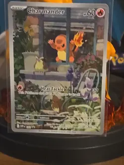 Pokemon Charmander TCG Scarlet & Violet Promo 044 Full Art Holo Card - Image 2