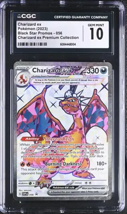 Charizard ex 056 Sv: Scarlet & Violet Promo Cards Holo CGC 10 - Image 1