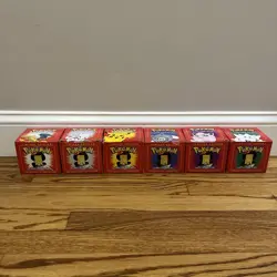 Pokemon 23k Burger King Gold Plated Trading Card Set Red Box Lot Of 6 - Sealed - Image 4