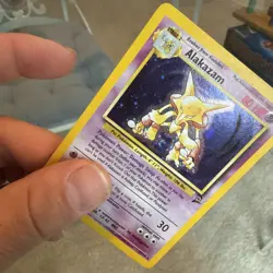 Pokemon Alakazam TCG Card 1/130 Base Set 2 Holo Unlimited Rare - Image 2