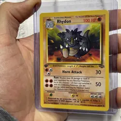 1st Edition Rhydon 45/64 Jungle Uncommon Pokemon TCG Vintage WotC 1999 NM Card - Image 2