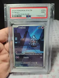 2024 Pokemon SFA en Duskull Illustration Rare Card #068/064 PSA 9 - Image 1